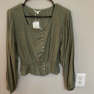Green blouse